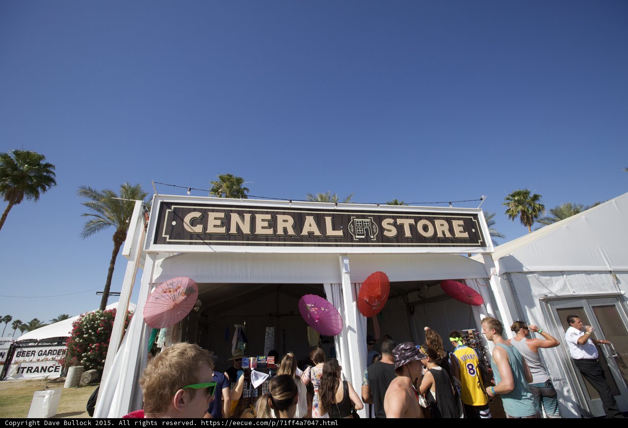 The Bustling General Store at Coachella Valley Music and Arts Festival