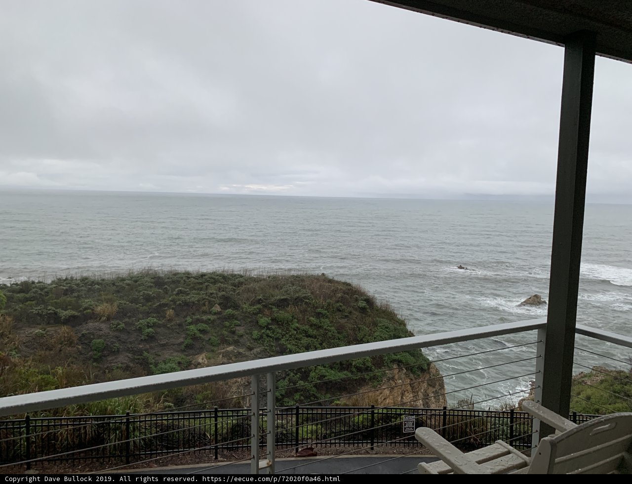 Ocean View from a Balcony in Pismo Beach