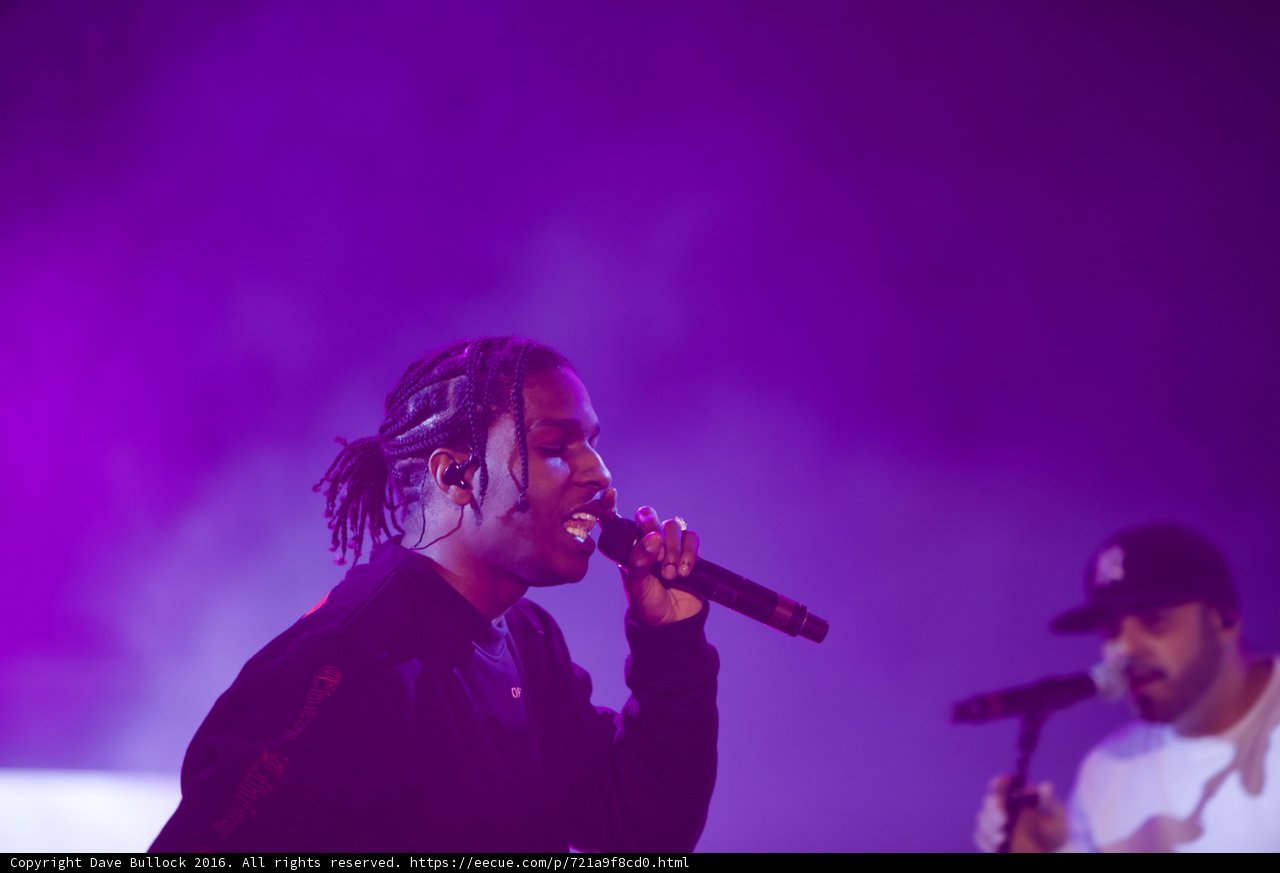 A$AP Rocky Rocks the Crowd with Double Microphones