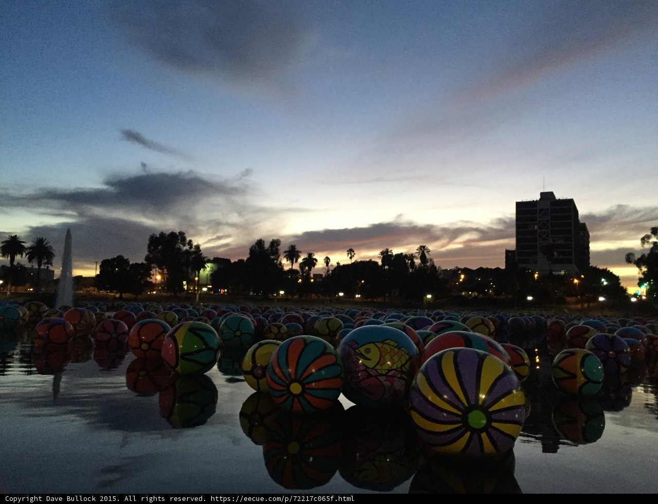 Sunset Spheres at MacArthur Lake