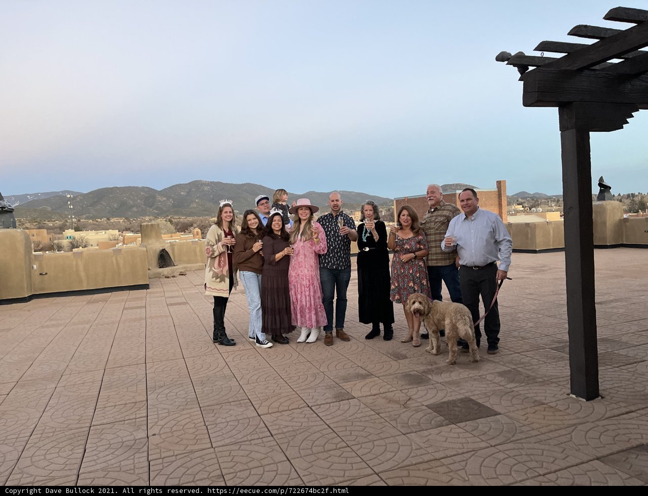 Group Photo on a Santa Fe Patio