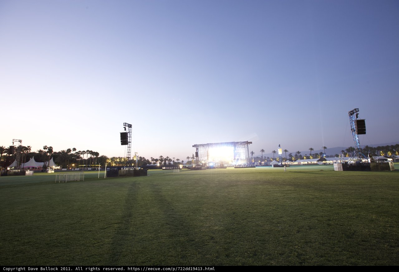Coachella 2011 Stage on Grassy Field
