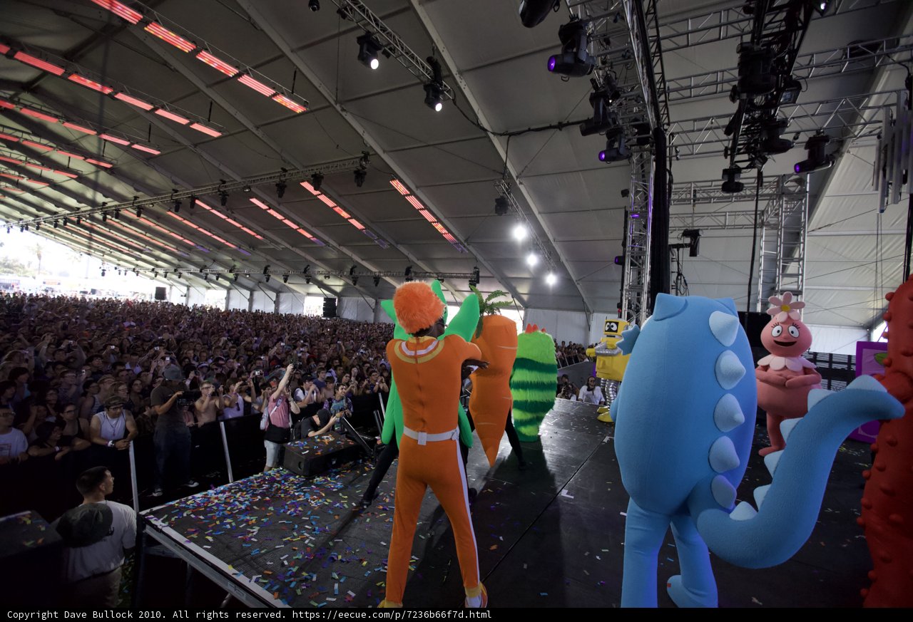 Outrageous Costumes on the Cochella Stage