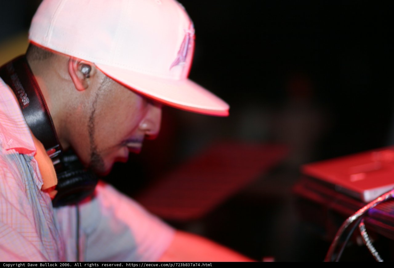 Craze pumps up the crowd at a DJ set
