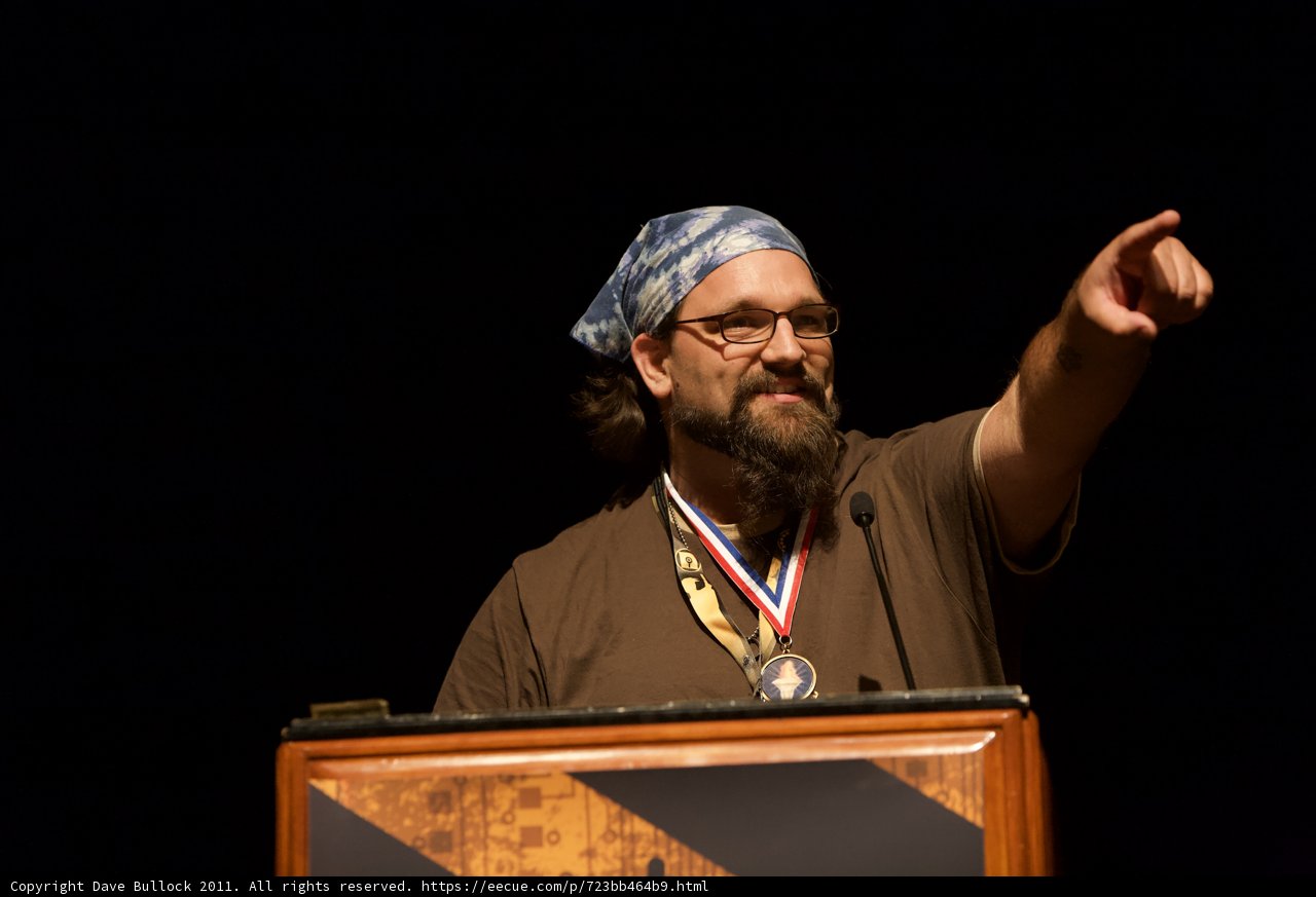 Speech by Awarded Bearded Man