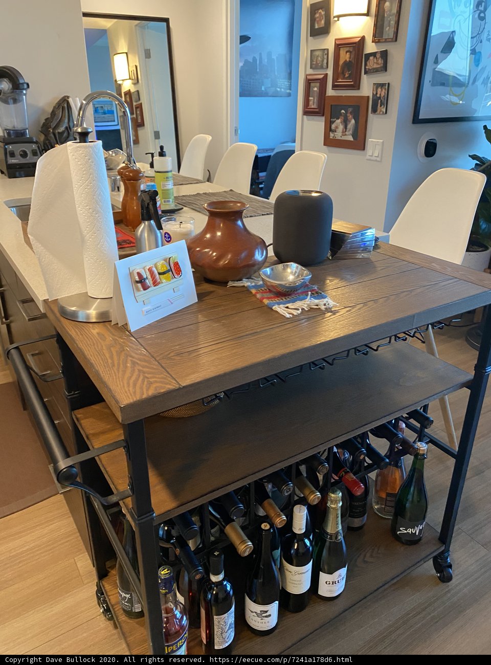 Wine Time at the Kitchen Island