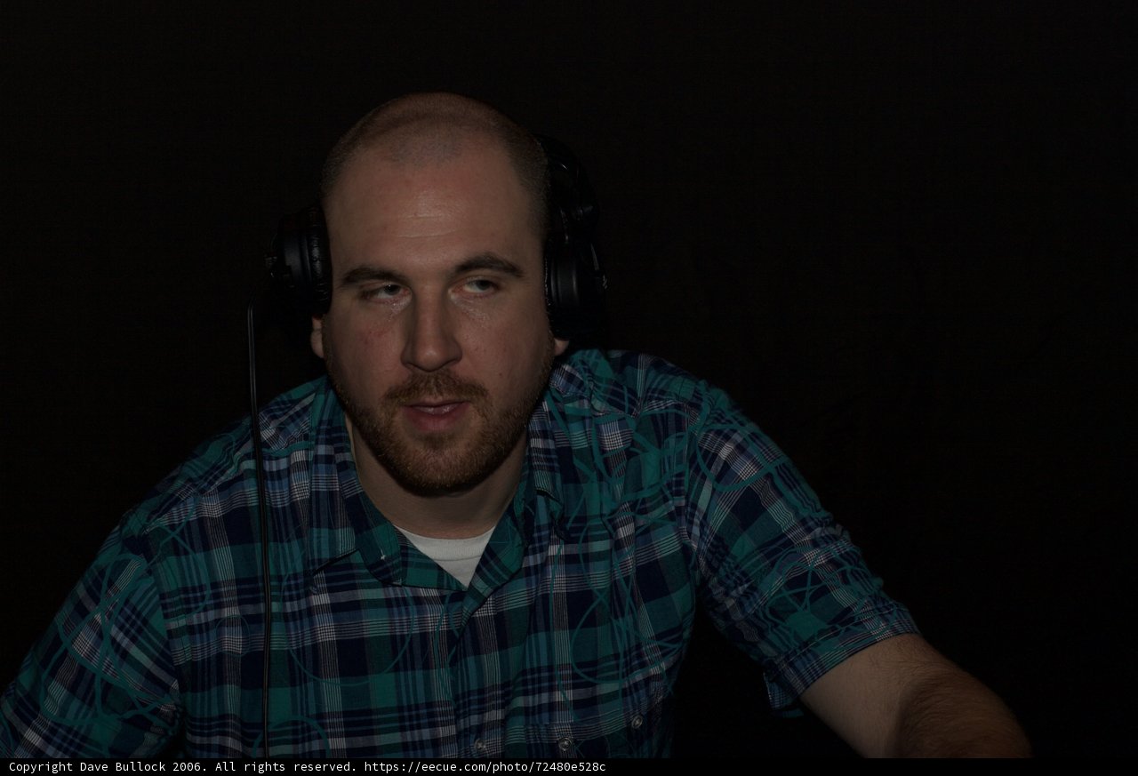 Plaid and Headphones
