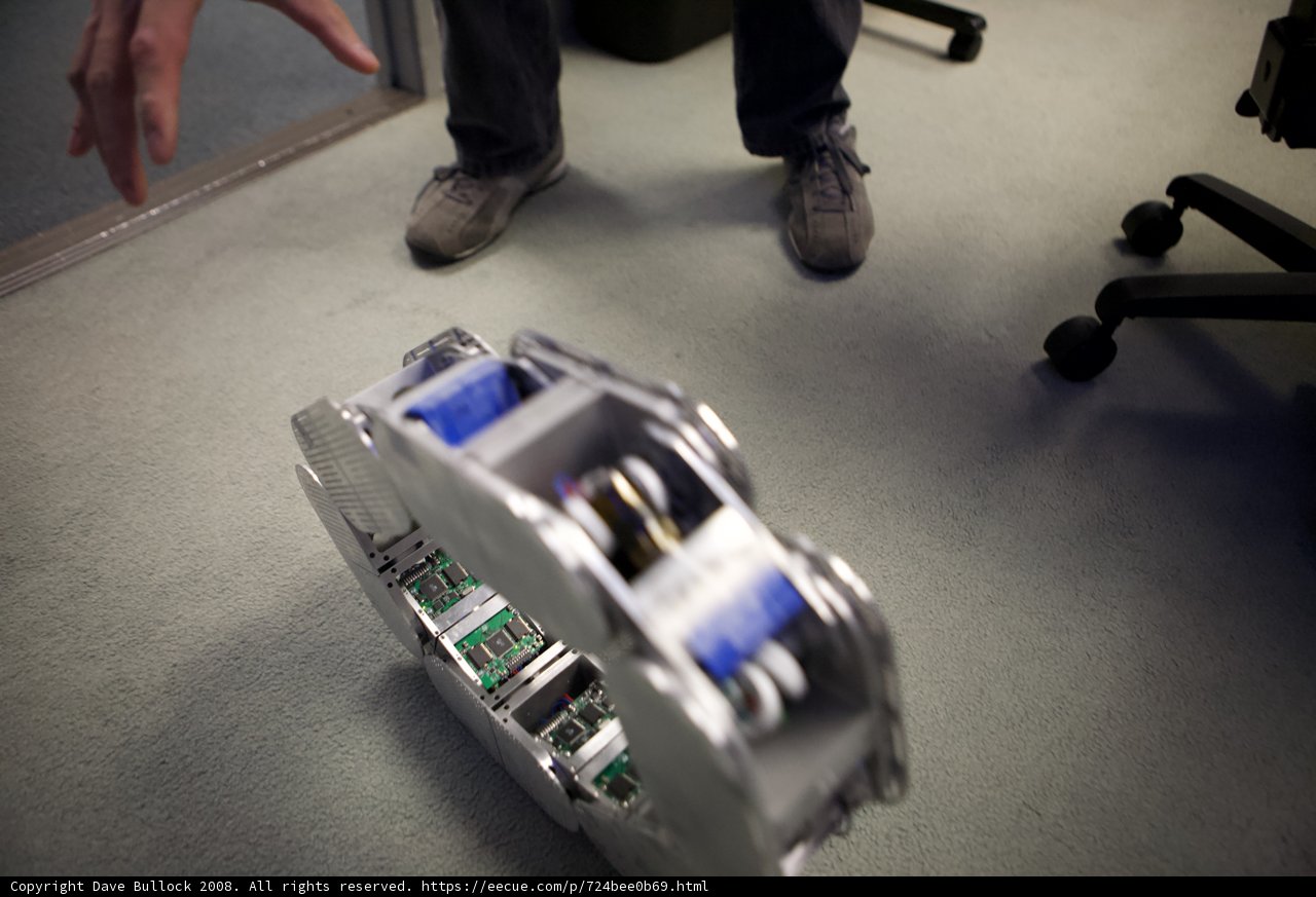 Inquisitive Youngsters Observe the Latest Robot Technology