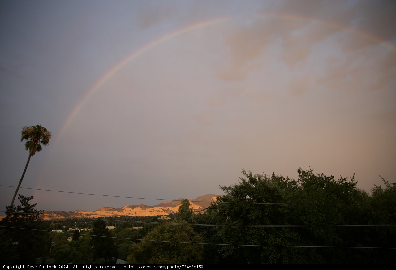 Rainbow Over the New Horizon
