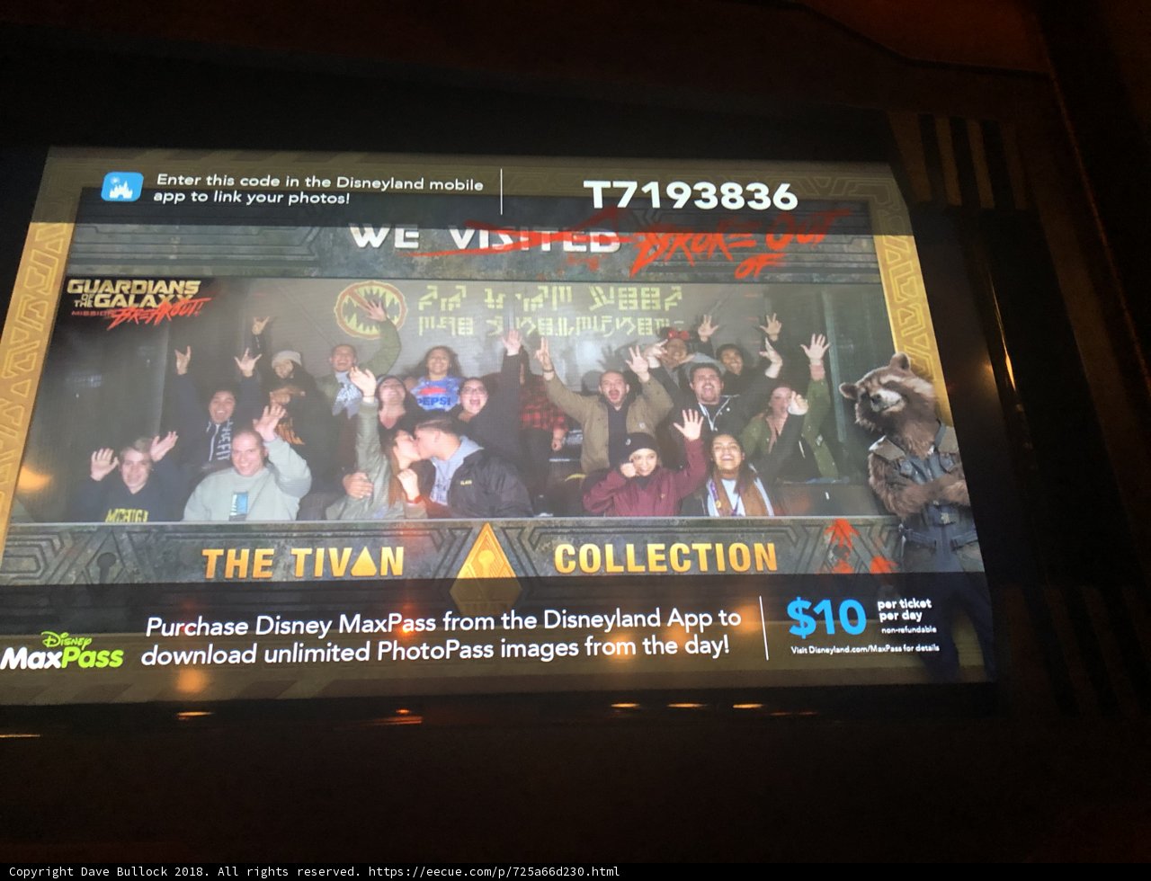 Group Pose on TV Screen