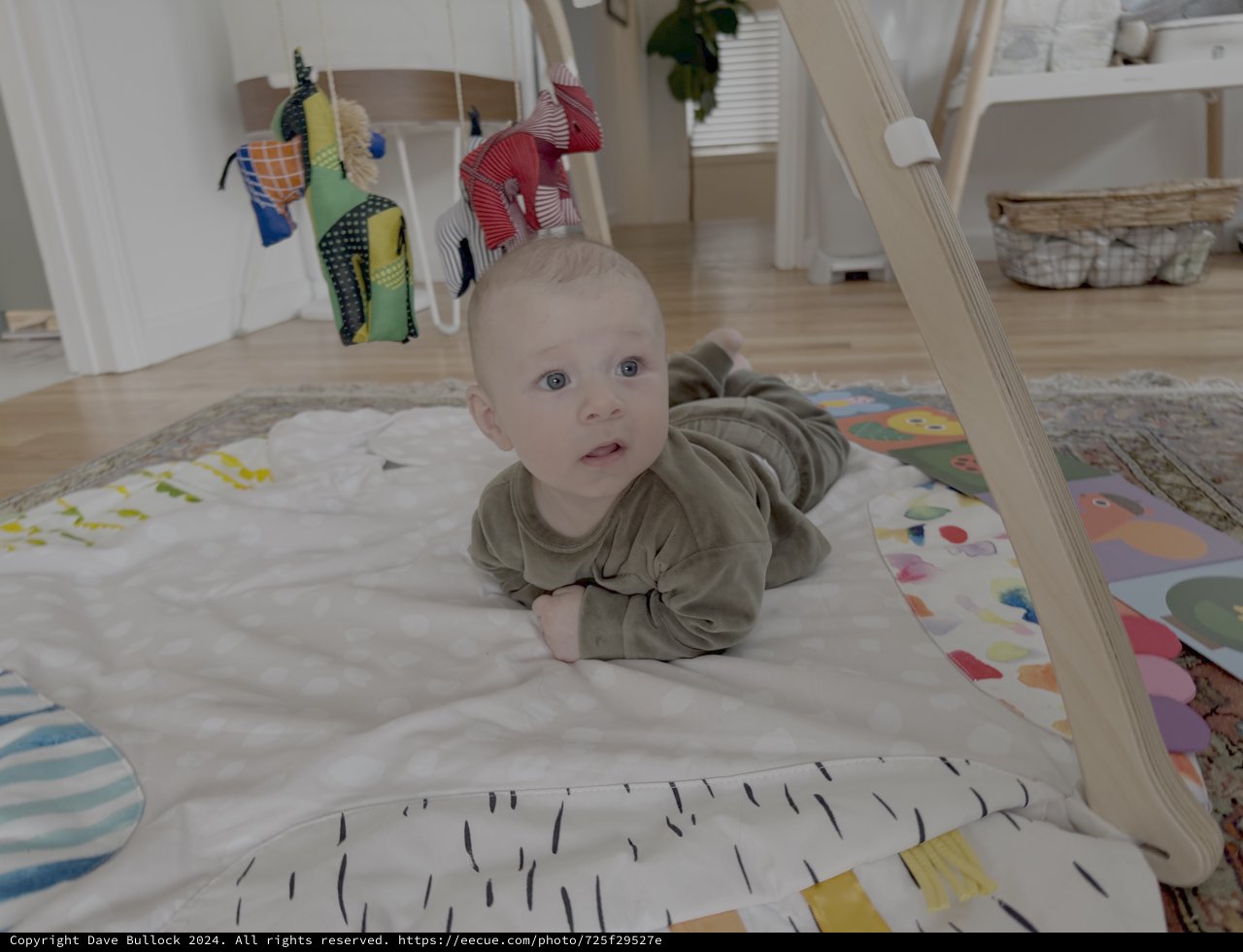 Baby's Playtime in Modern Nursery Setup