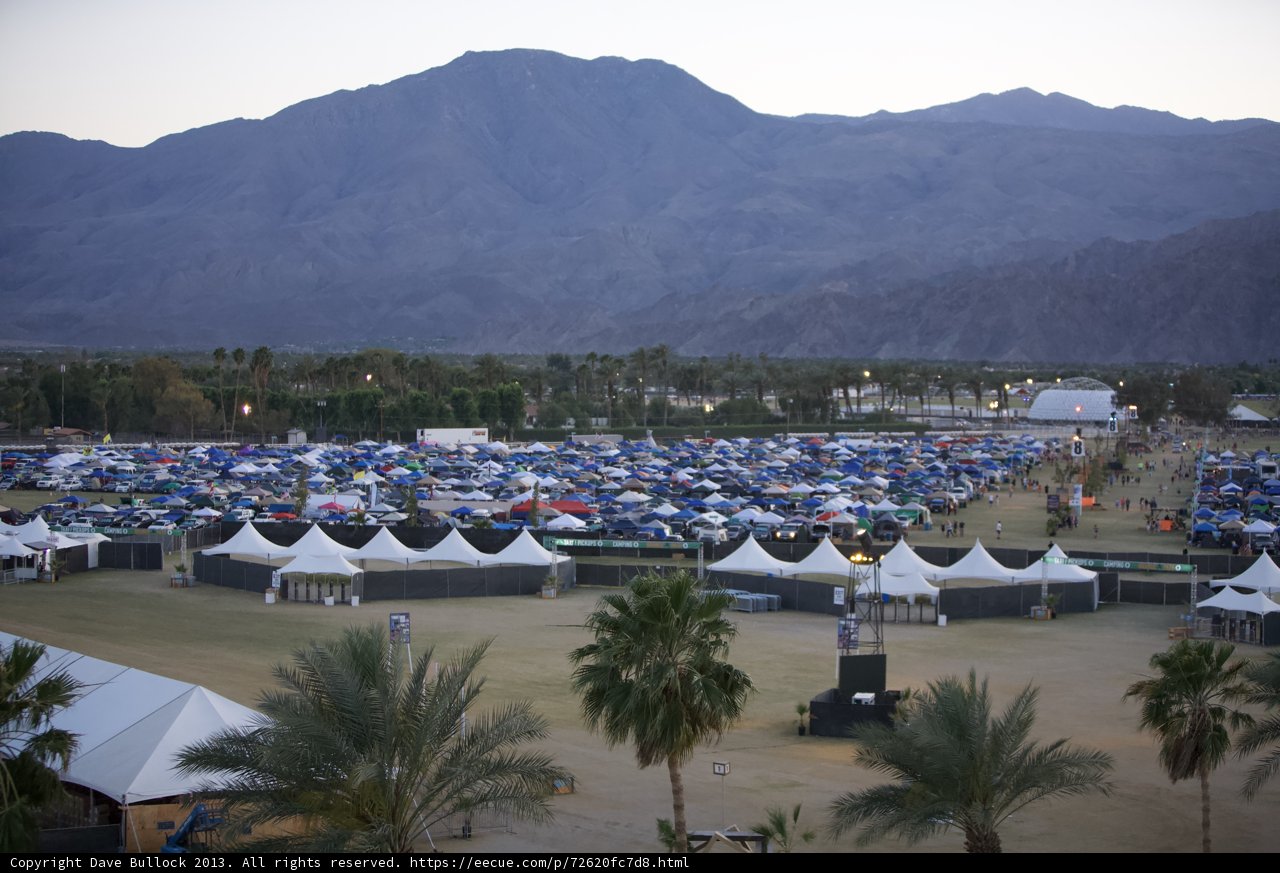 Tent City at the Foot of the Mountains