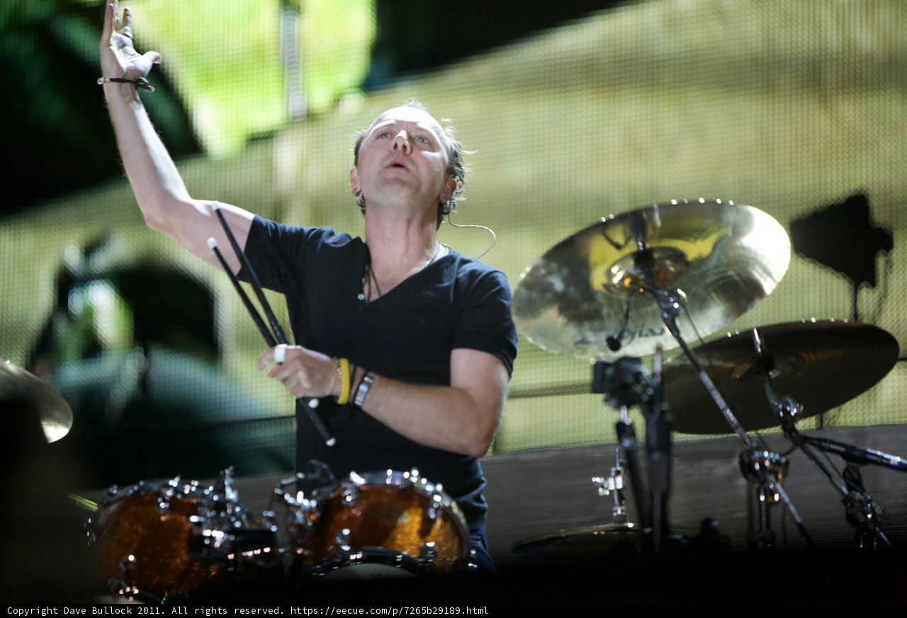 Lars Ulrich's electrifying drum performance at the Big Four Festival