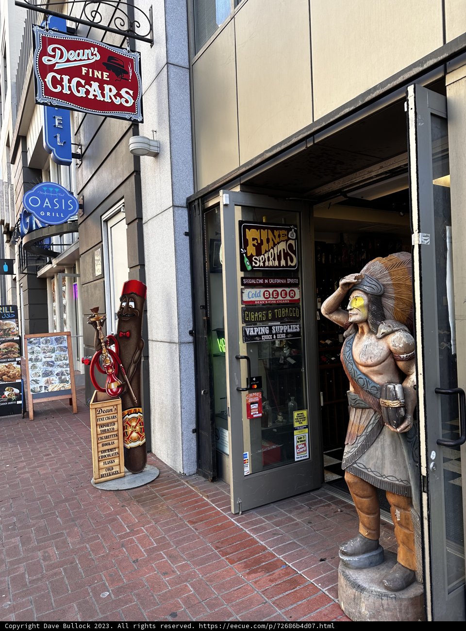 The Man and the Cigar Store