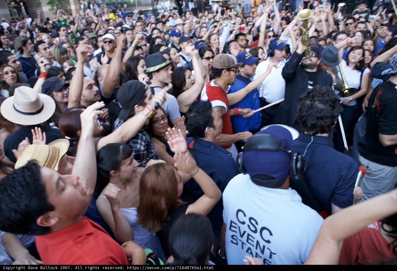 Street Performance with a Crowd