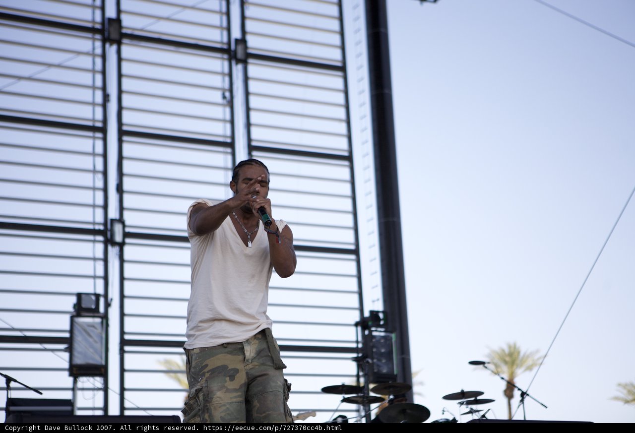 Entertainer Rocking Coachella Stage