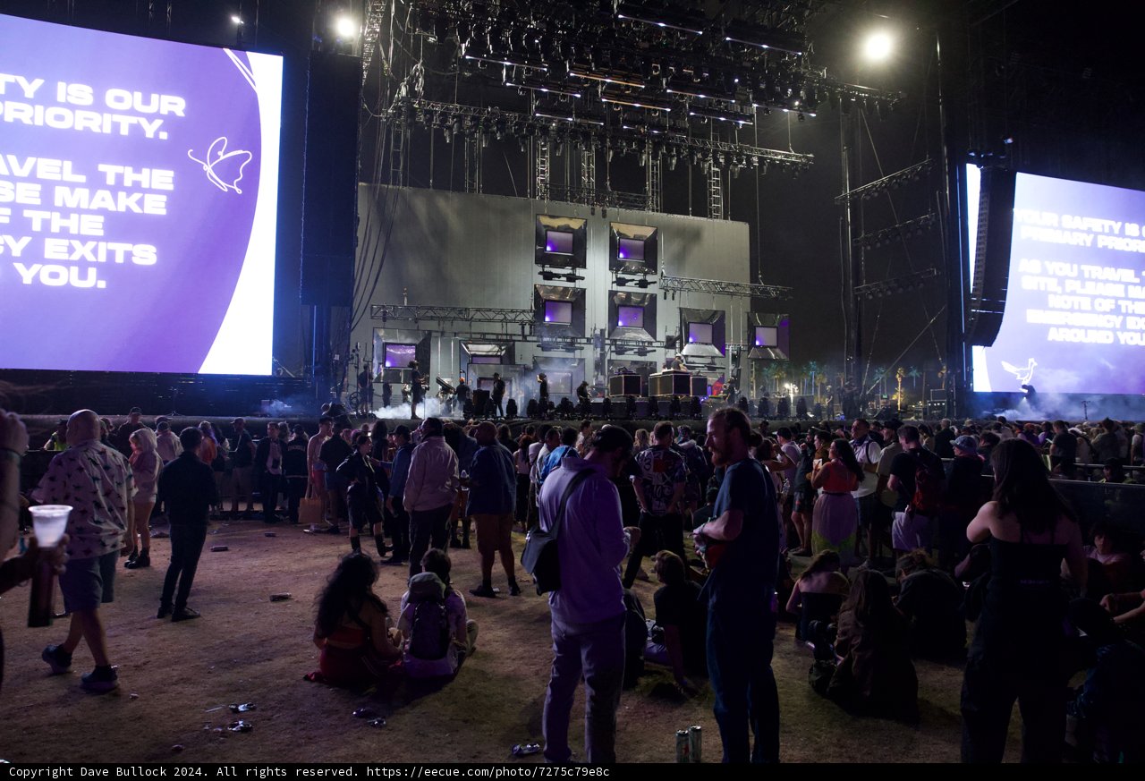 Electric Vibes at Coachella 2024: Nightfall Concert Scene