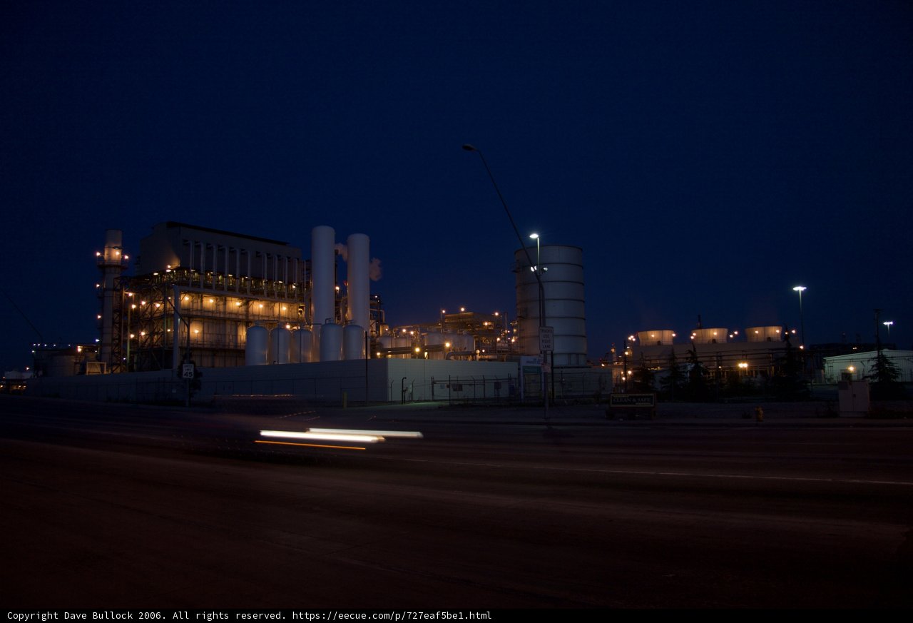Night Drive by the Factory