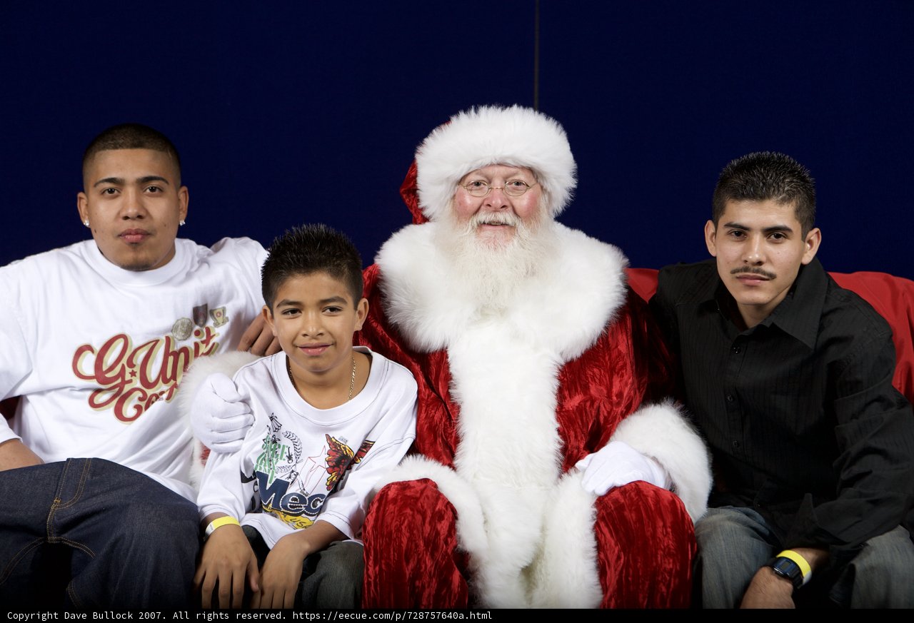 Santa Claus and Three Merry Men