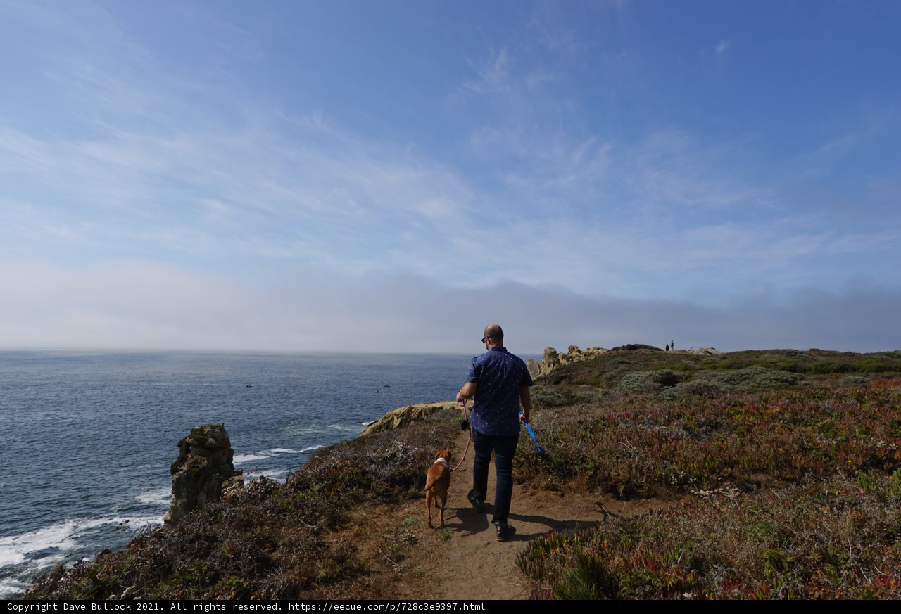 Cliffside Adventure with Furry Friend