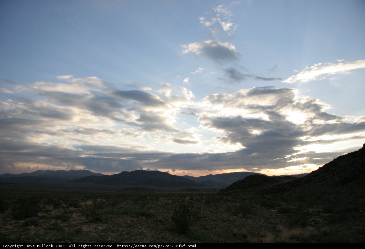 Majestic Sunset over Desert Highlands