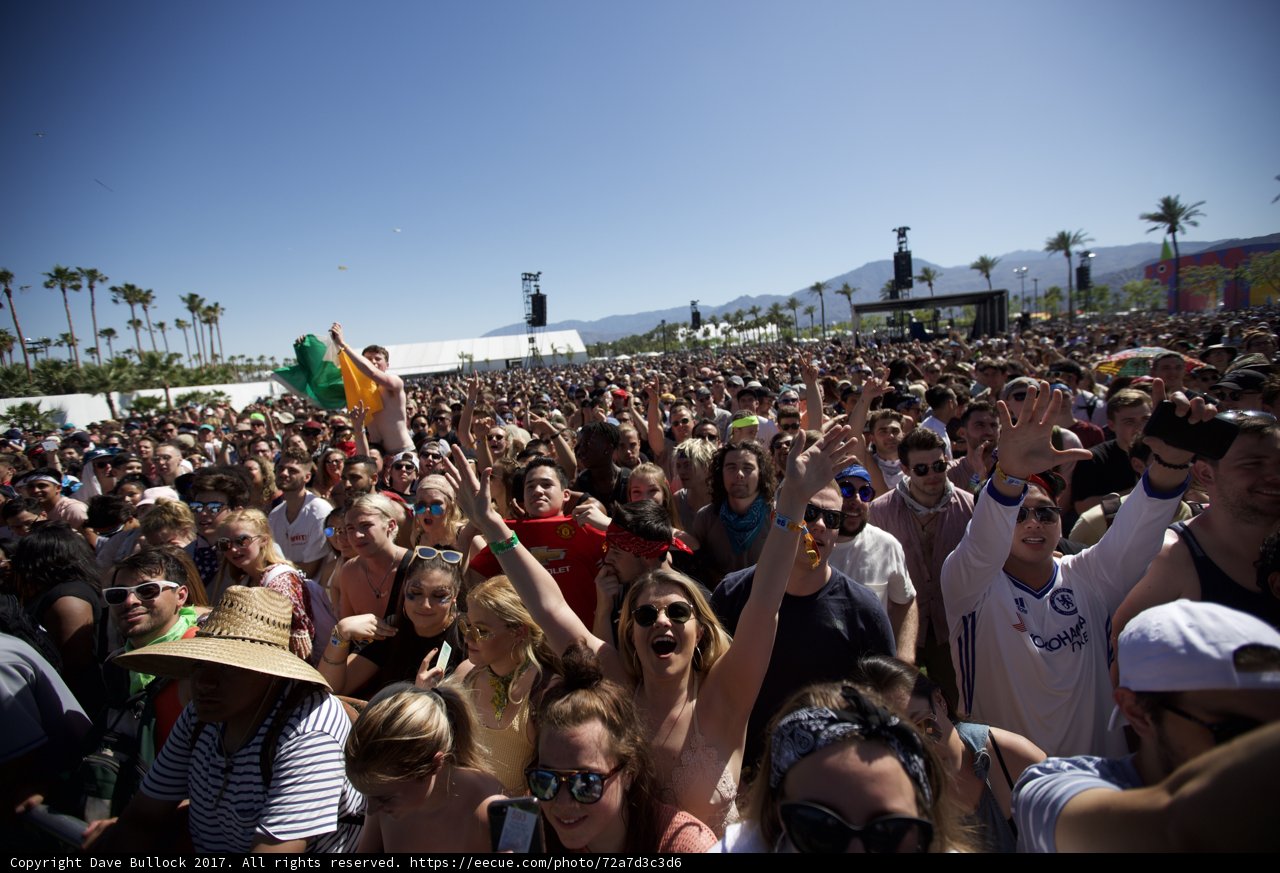 Crowd Goes Wild at Coachella Music Festival
