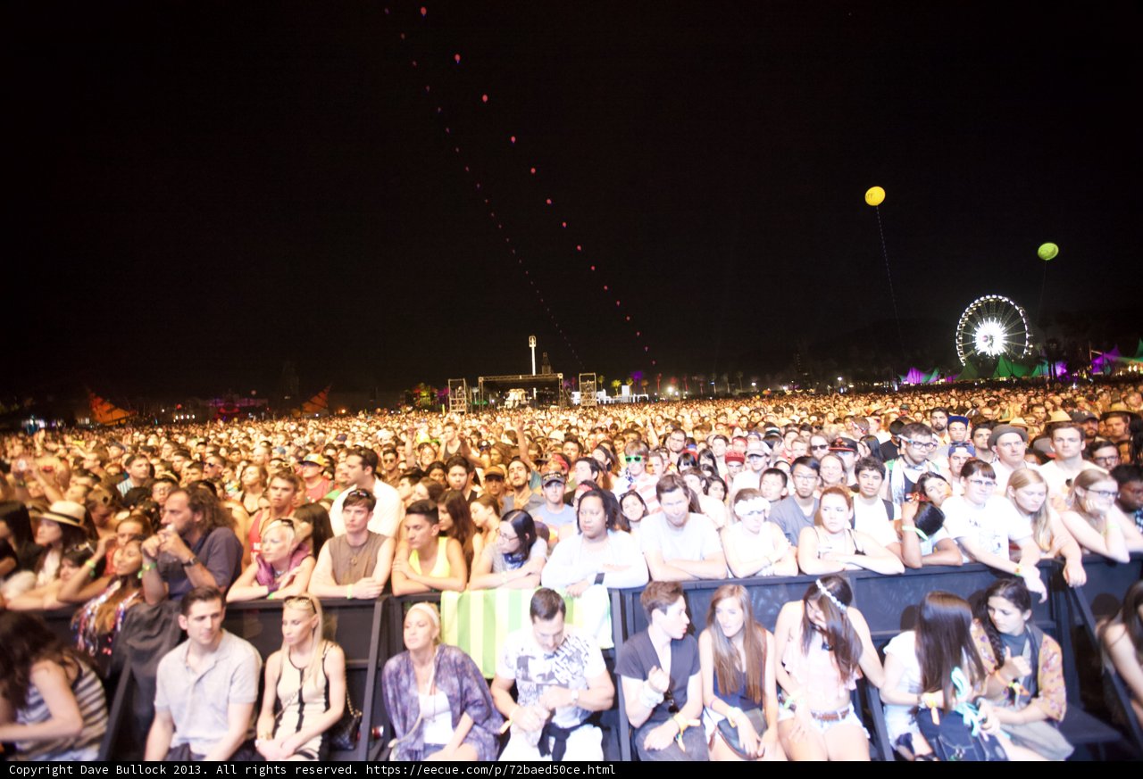 Night-time Crowd at Coachella