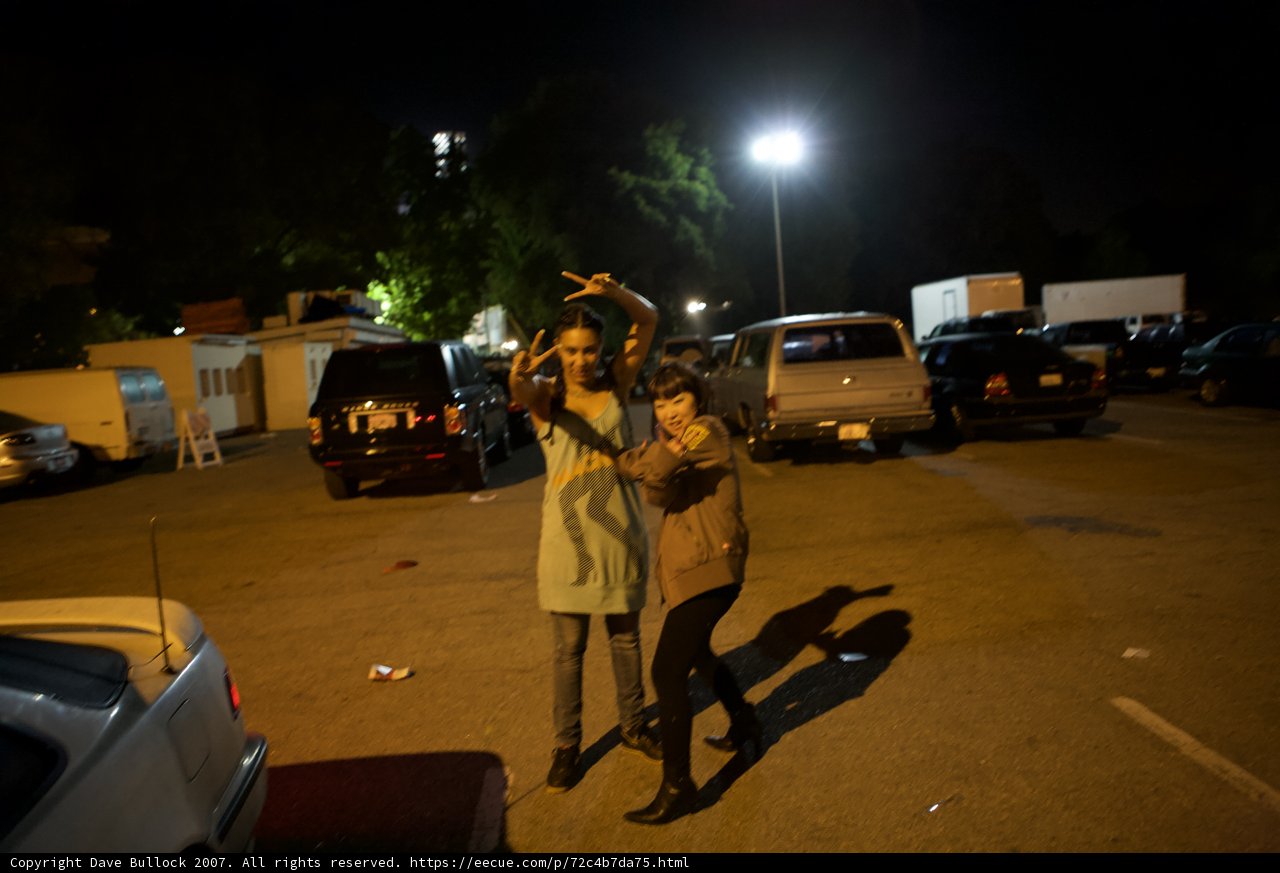 Nighttime Parking Lot