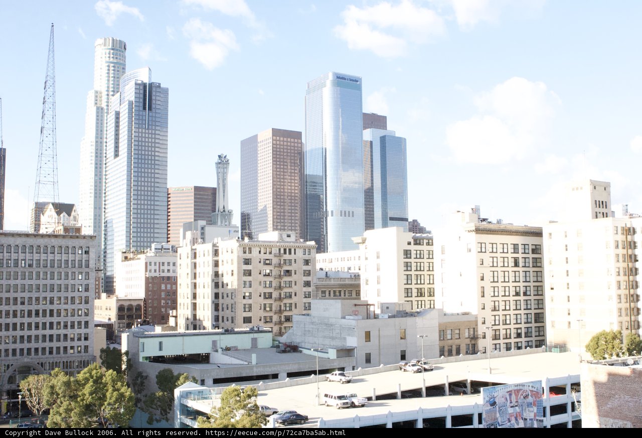 Urban Skyline from a Rooftop
