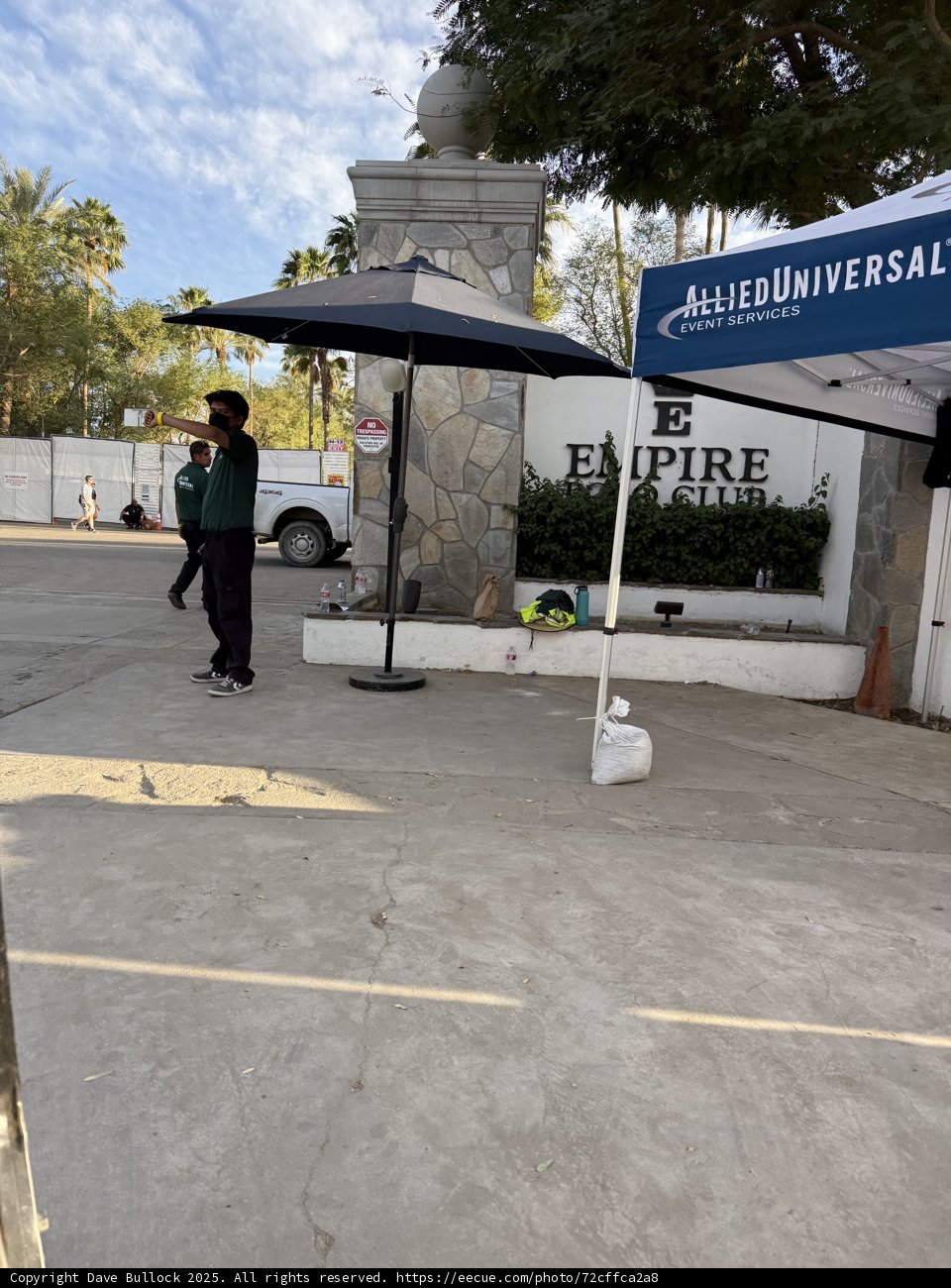 Afternoon at Empire Polo Club Entrance