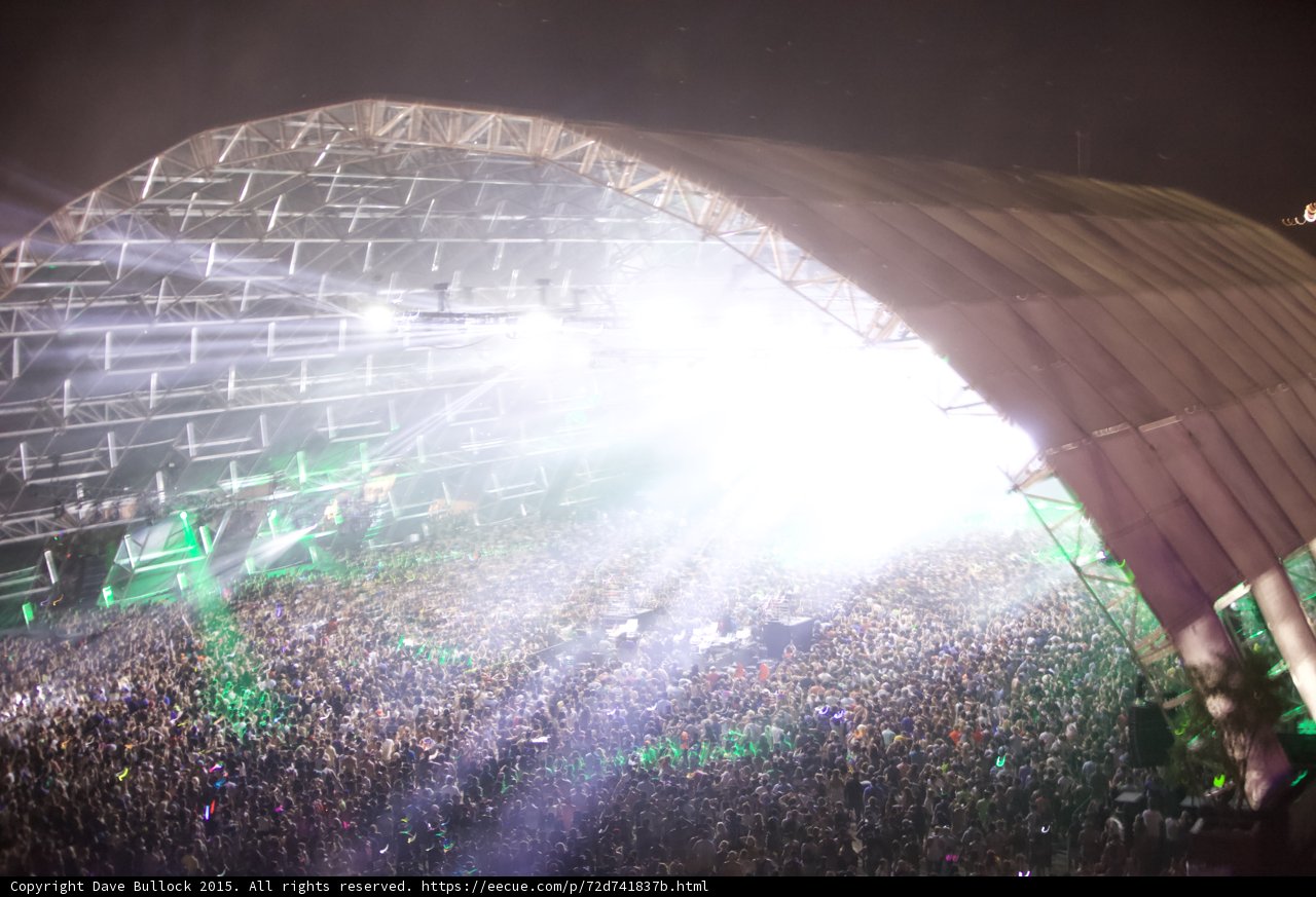 Lights and Flares at Coachella Concert