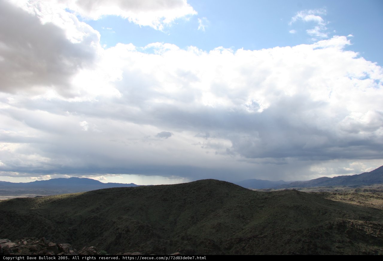 Majestic Mountains and Fluffy Clouds