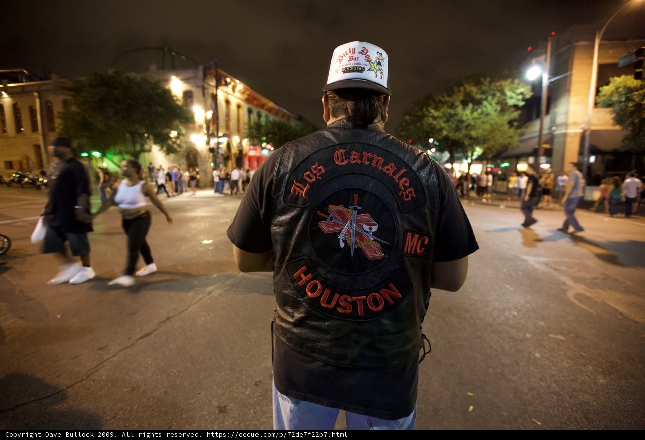 Lone Biker in the Night