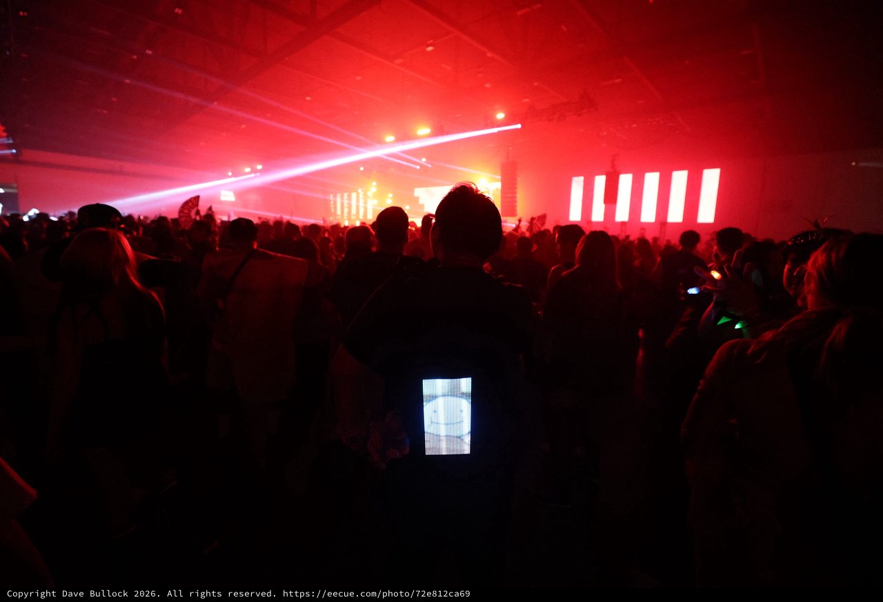 Red Laser Light Show at Wobbleland 2026 Festival