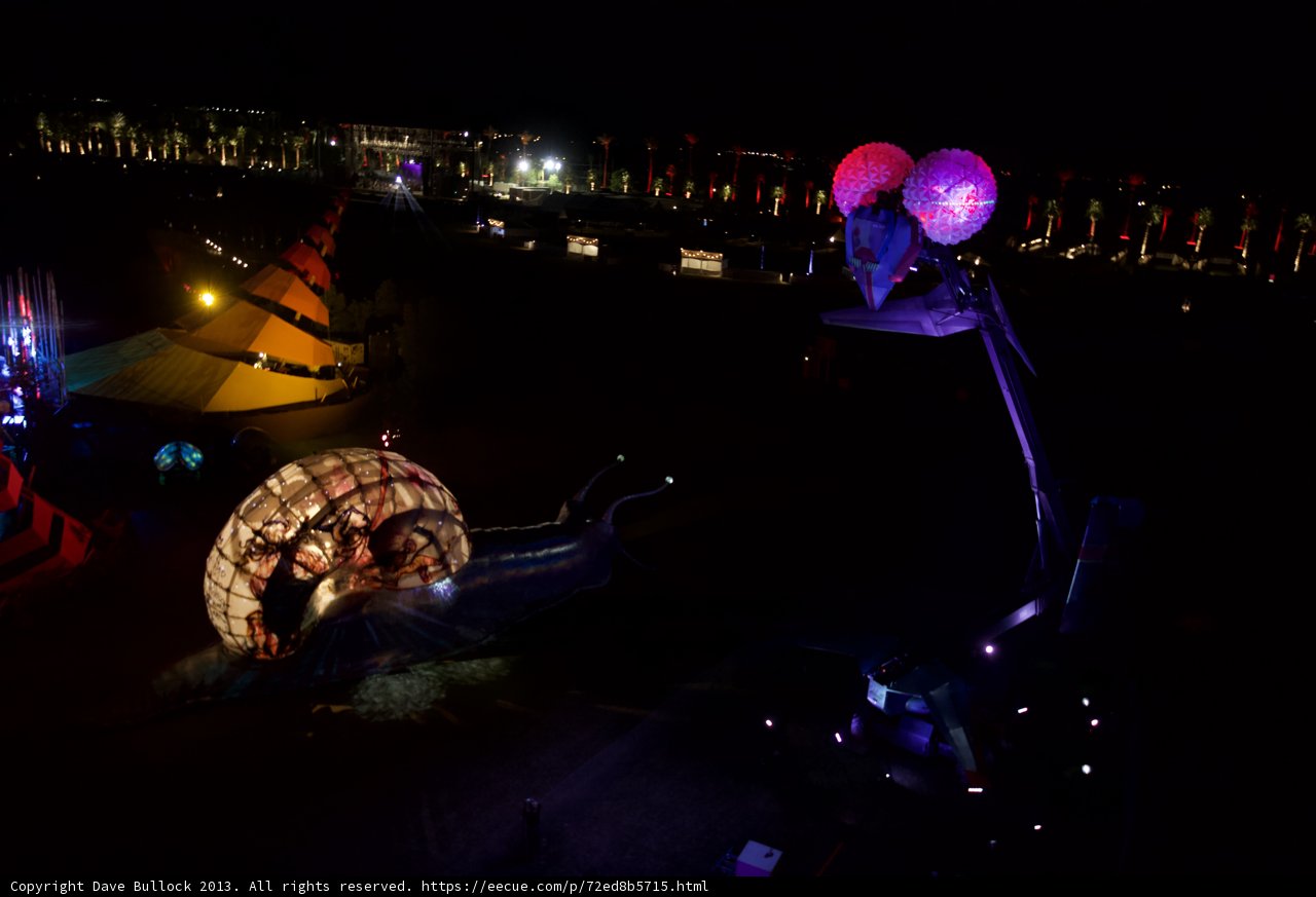 Snail and Man Light Display