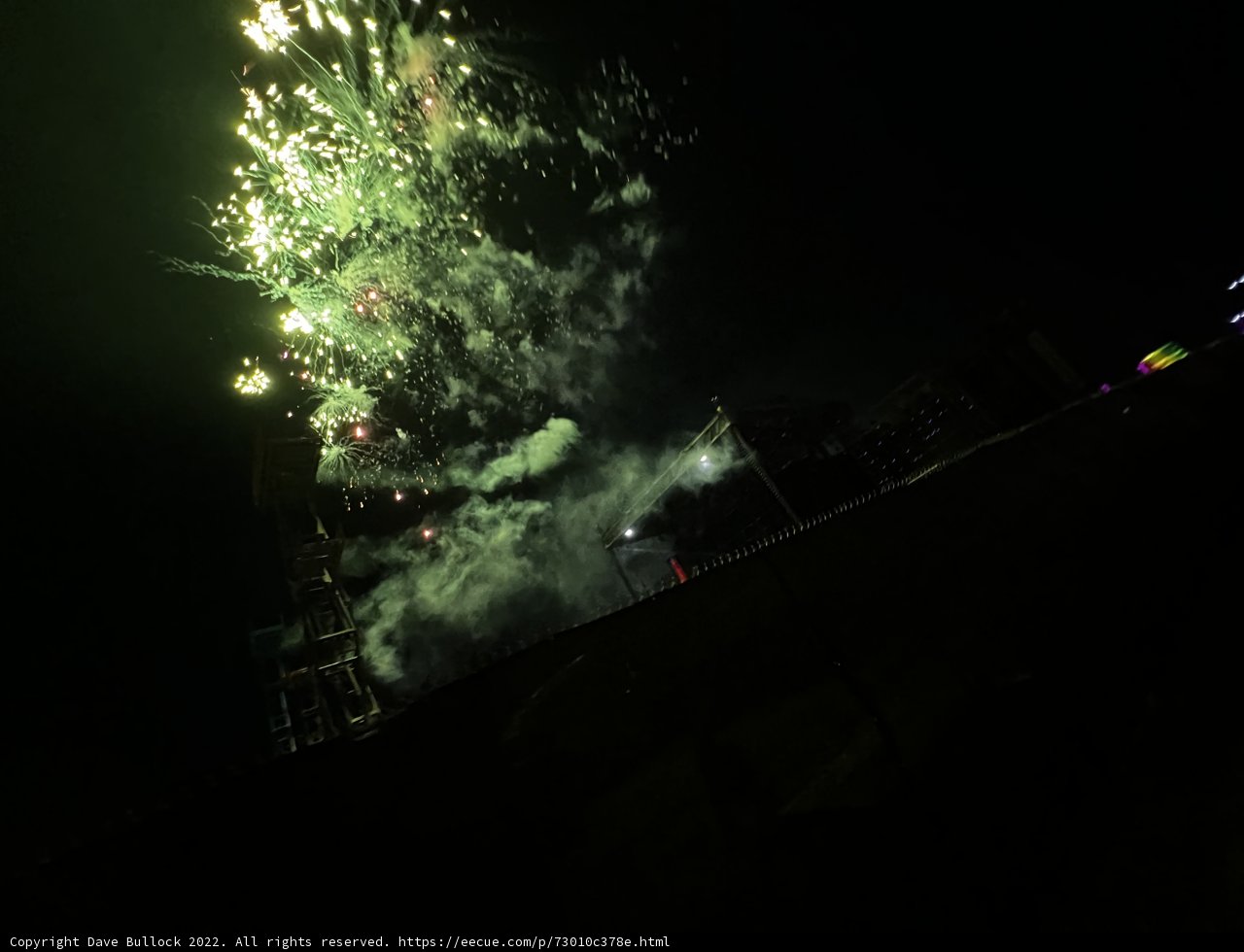 Pyrotechnic Display Over Indio's Skyline