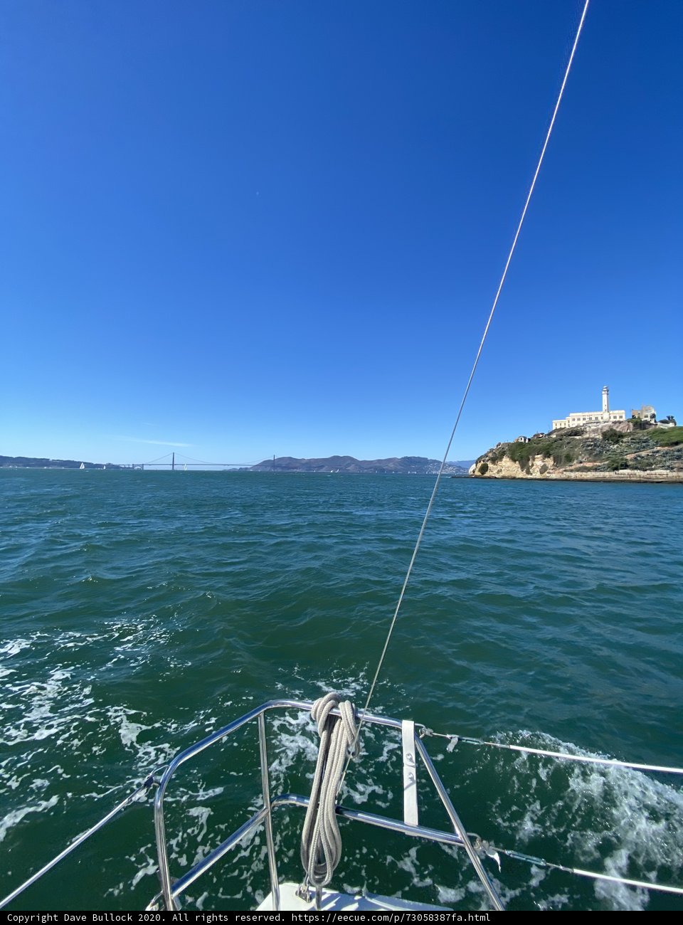 Sailing towards the Golden Gate