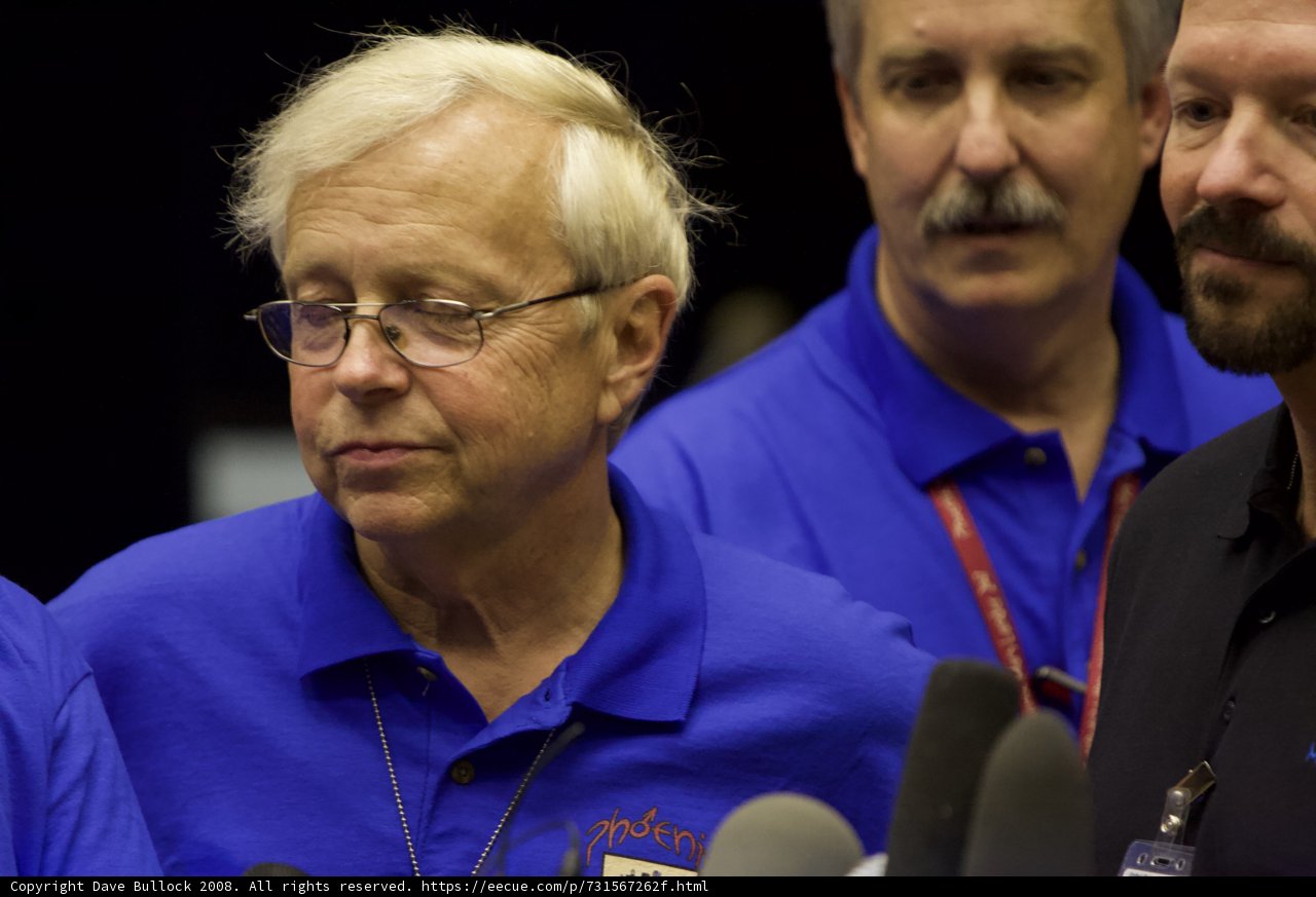 Blue Shirted Trio at Press Conference
