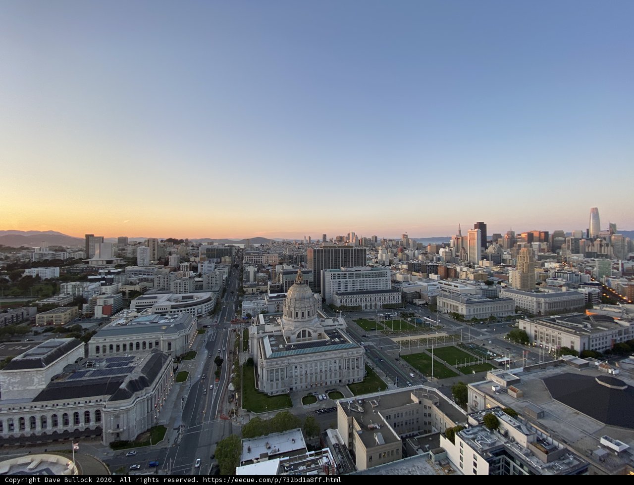 San Francisco Skyscrapers at Sunset