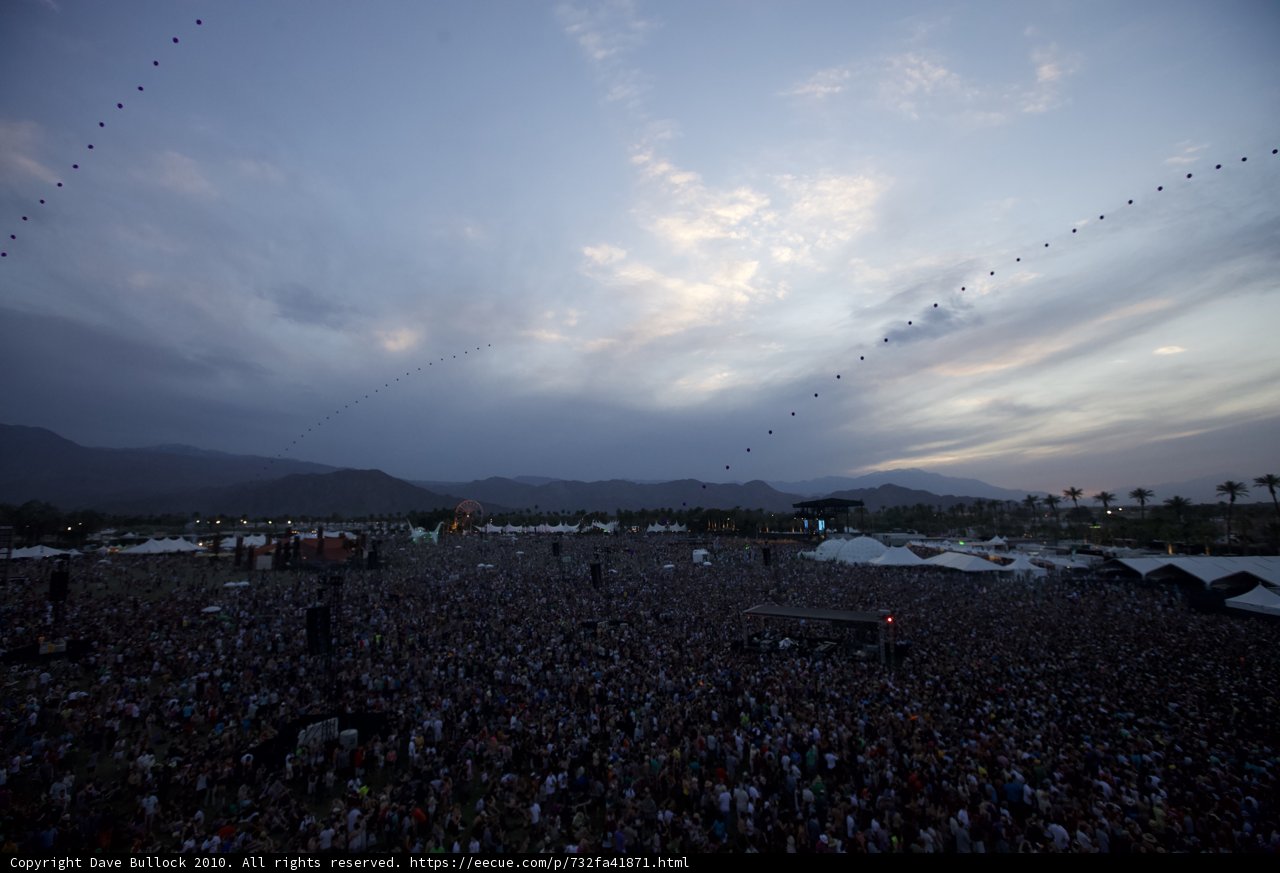 Kites and Concertgoers Take to the Skies
