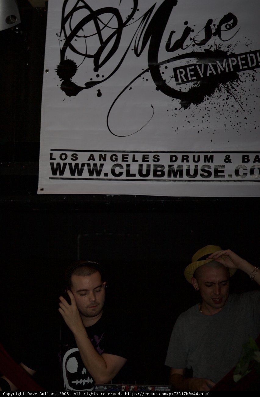 Two Men and a DJ on the Stage