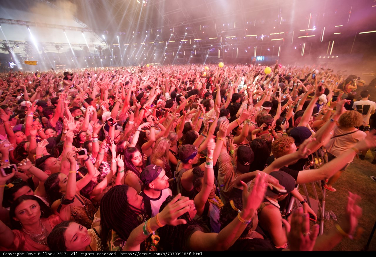 Coachella Crowd Celebration