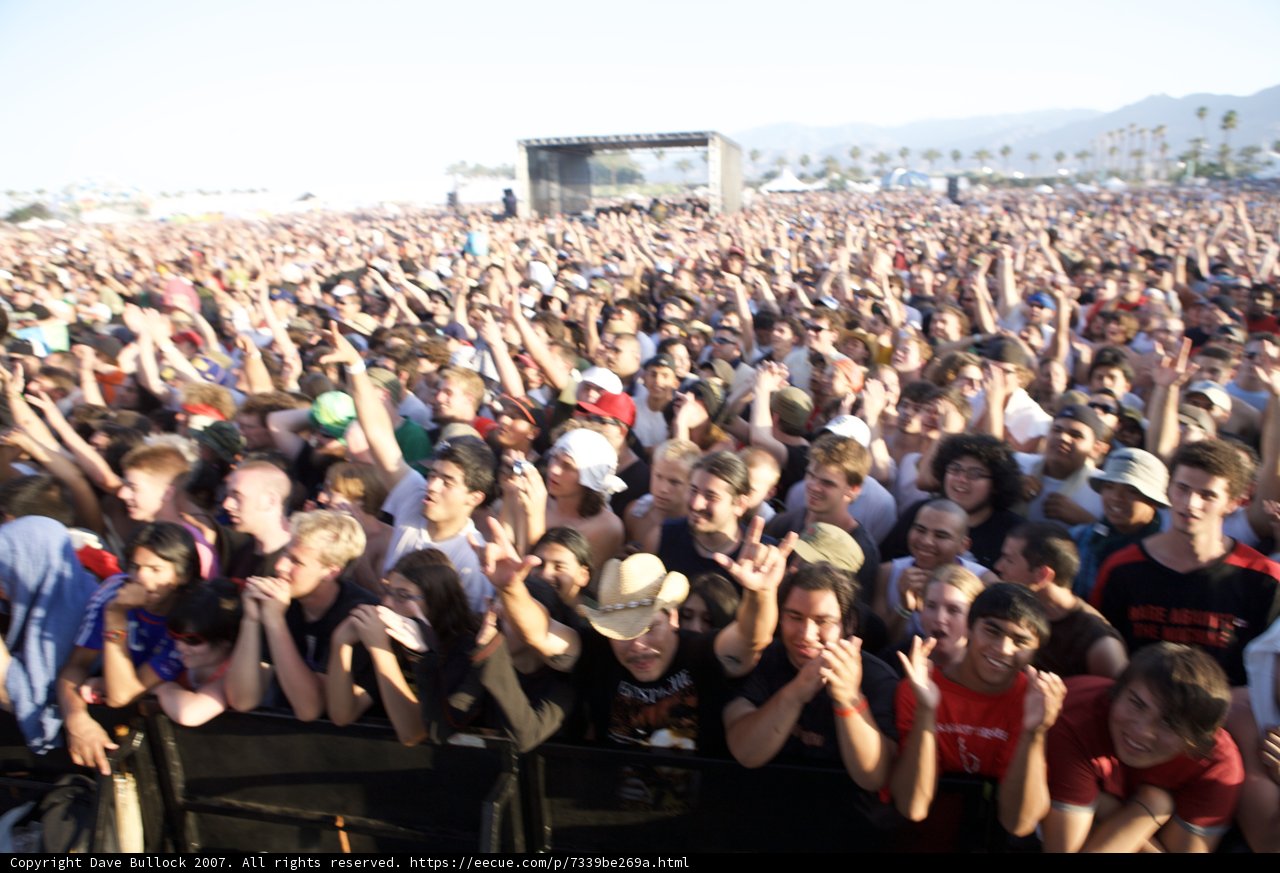 Coachella Sunday Concert Crowd