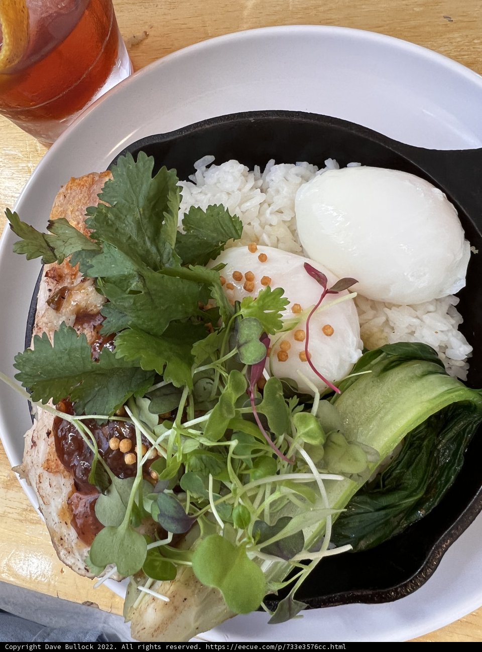 Rice and Veggie Bowl with Poached Egg
