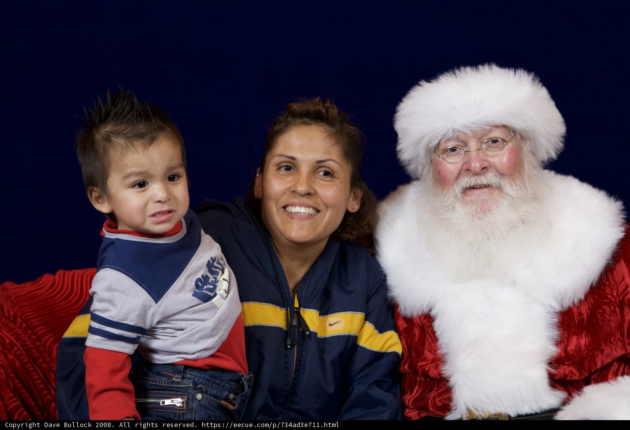 Family Photo with Santa Claus