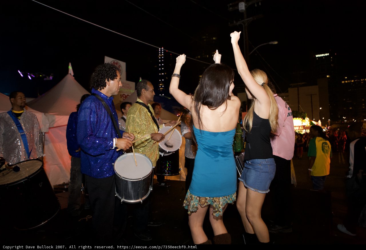 Nighttime Musical Festivities in the City