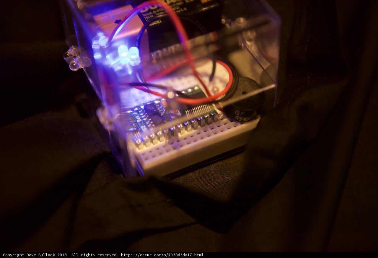 Blue LED Adapter on Printed Circuit Board