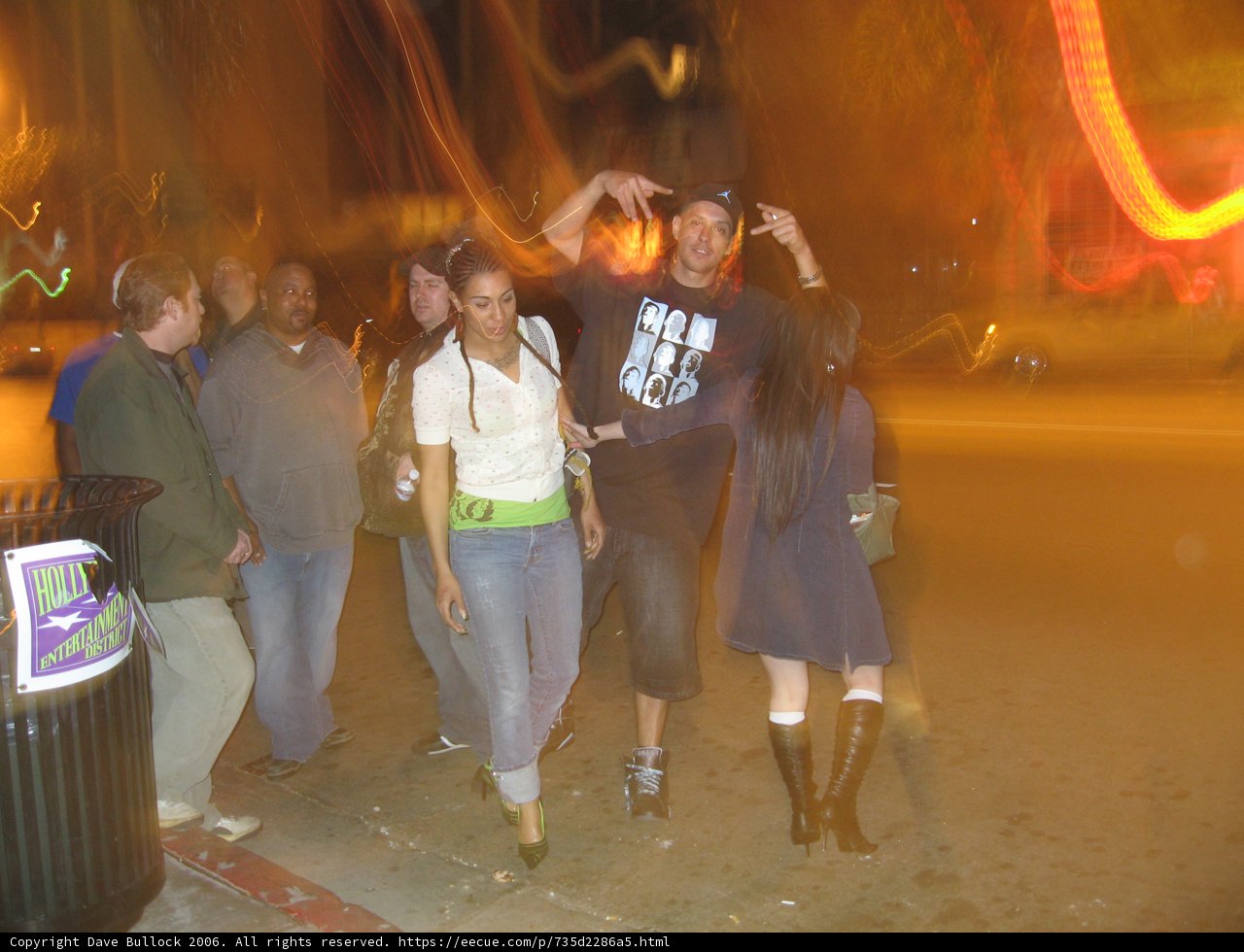 Blurry Nightlife Gathering