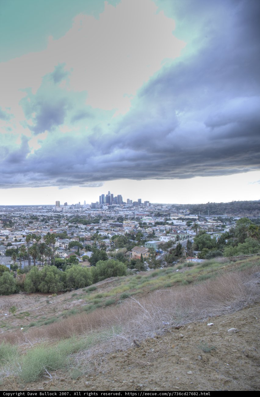 Cloudy City from Above