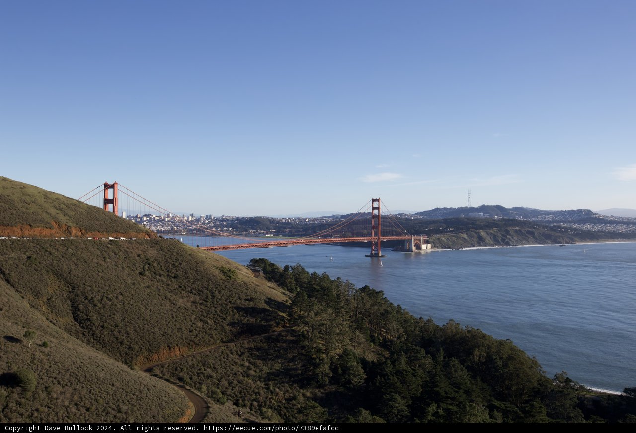 Golden Gate Bridge: A Hilltop Perspective